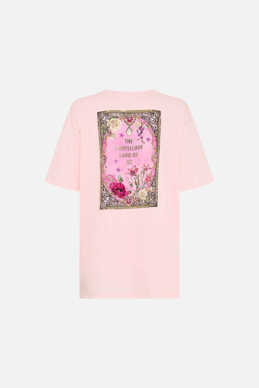 OVERSIZED BAND TEE- PINK TOTALLY OZMOPOLITAN