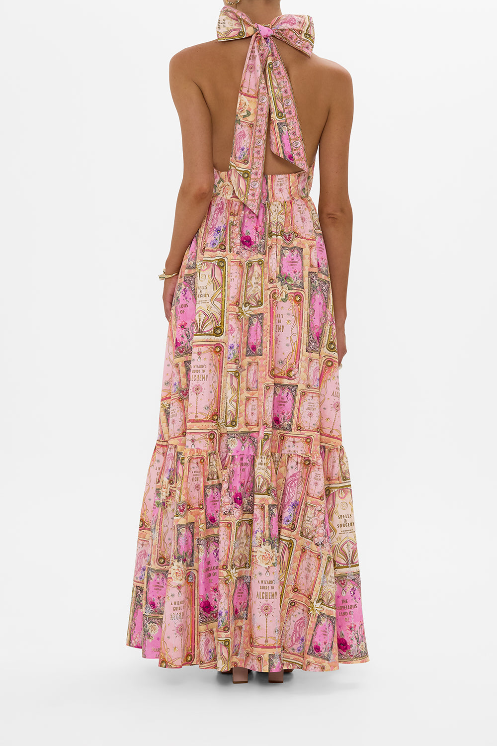 RUFFLE HEM HALTER DRESS TOTALLY OZMOPOLITAN