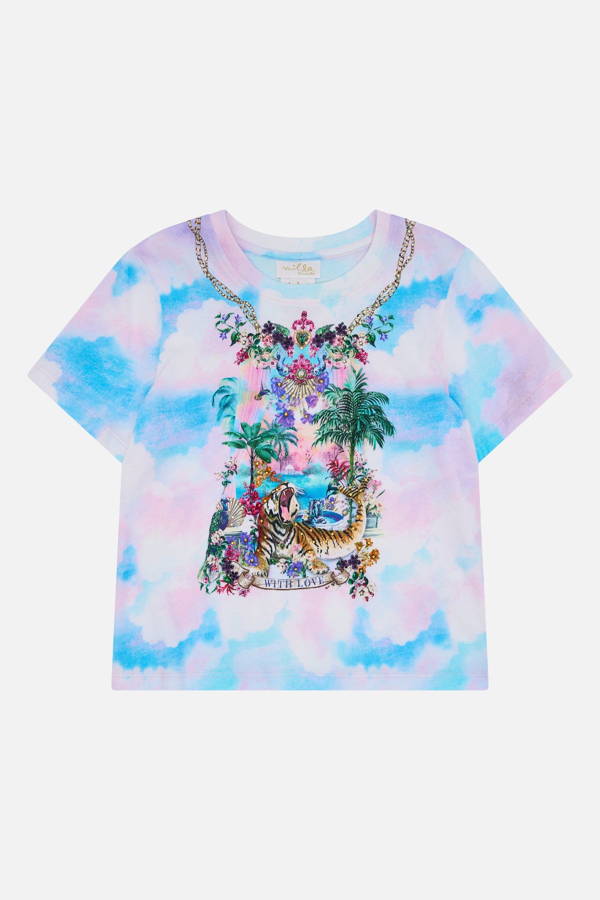 The CAMILLA Kids Short Sleeve Classic Tee 12-14 in our Spirit Of Santa Maria print.