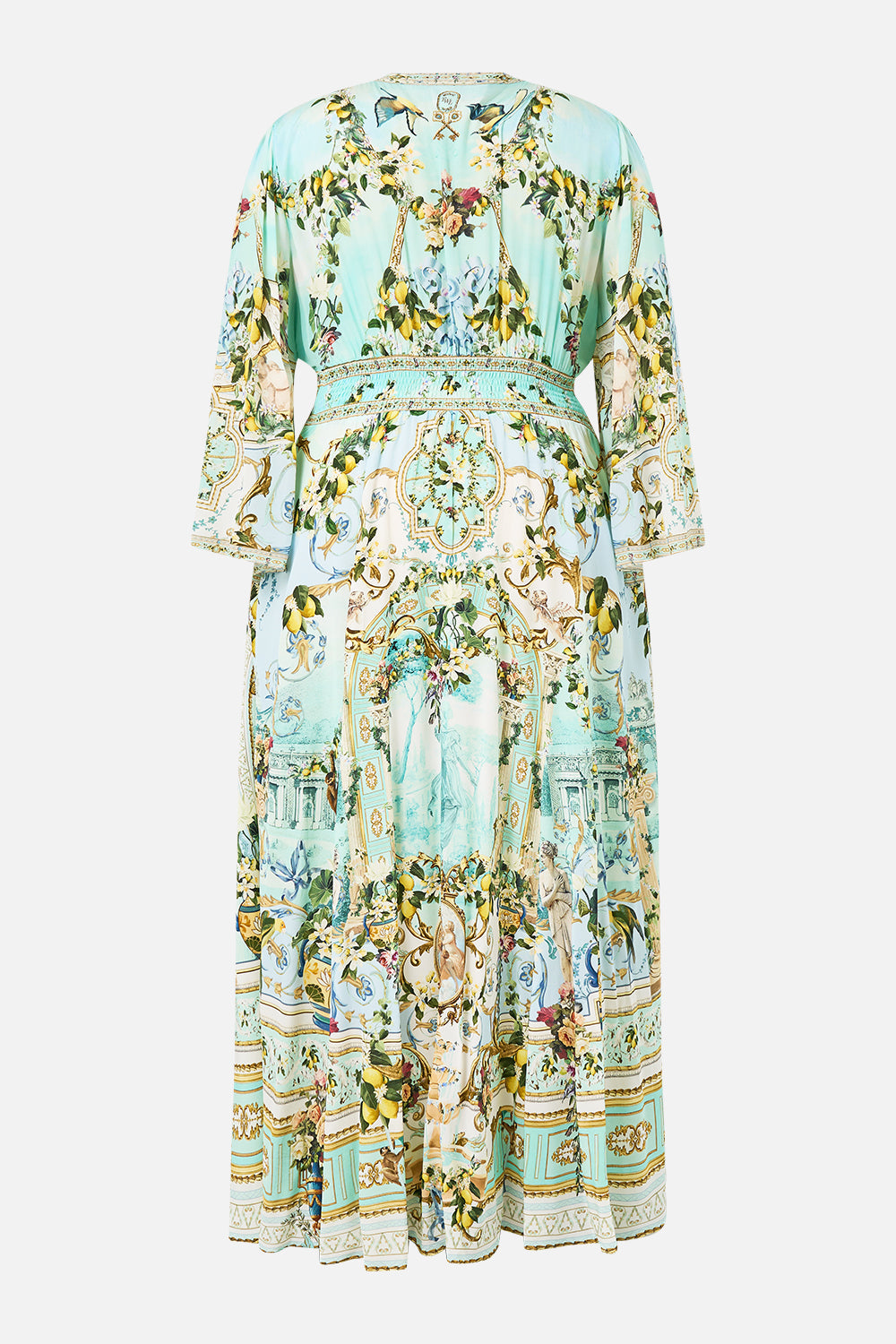 KIMONO SLEEVE DRESS WITH SHIRRING DETAIL VENUS ON A VESPA