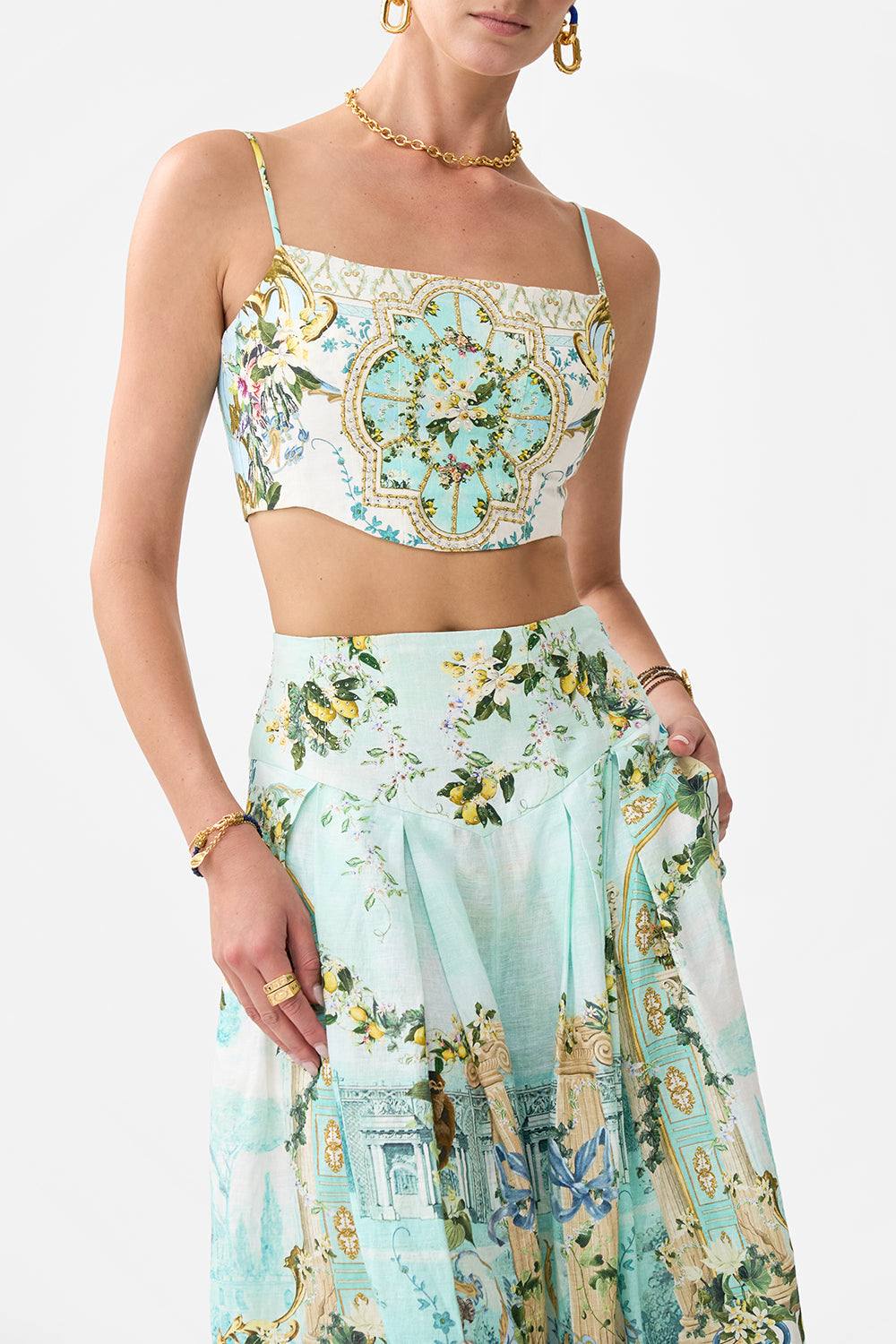 CORSET CROP TOP VENUS ON A VESPA