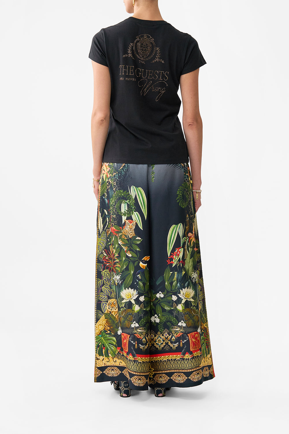 SLIM FIT ROUND NECK T-SHIRT READY FOR MY WELCOME DRINK