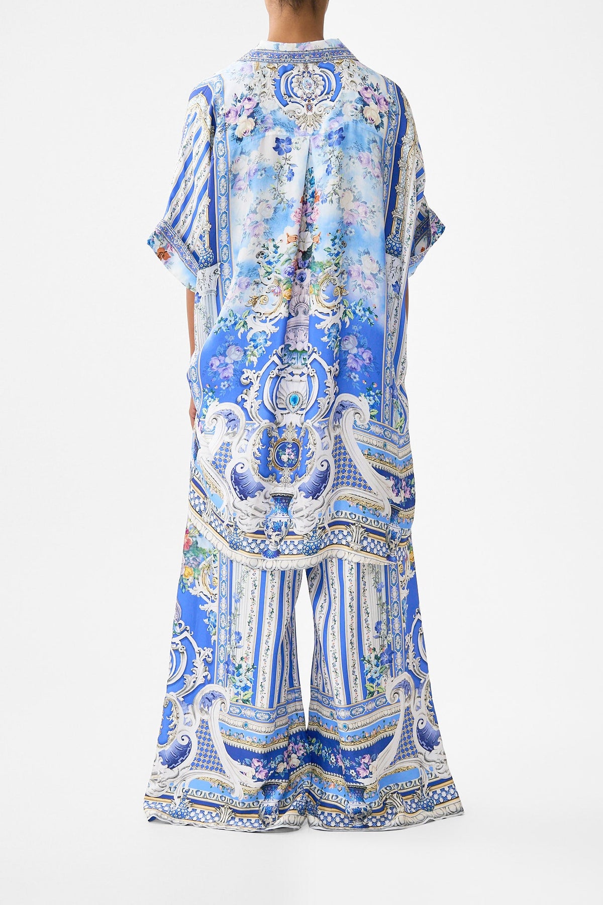 WIDE LEG TROUSER WITH FRONT POCKETS OTTOMAN OPULENCE