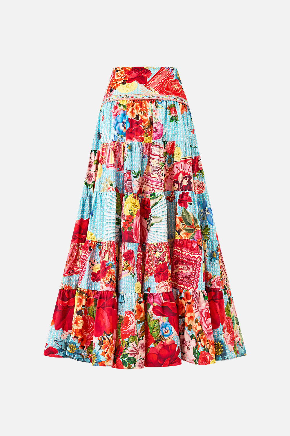 JERSEY SPLICED TIERED SKIRT PAPERS AND CURIOUS CAPERS