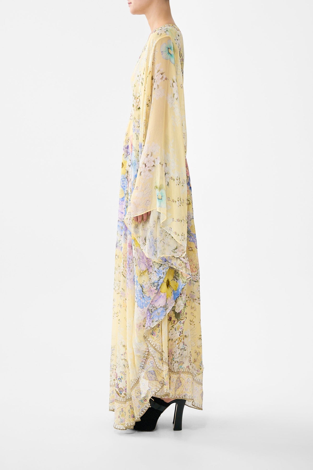 LONG KAFTAN WITH WAIST DETAIL DARLING BUDS