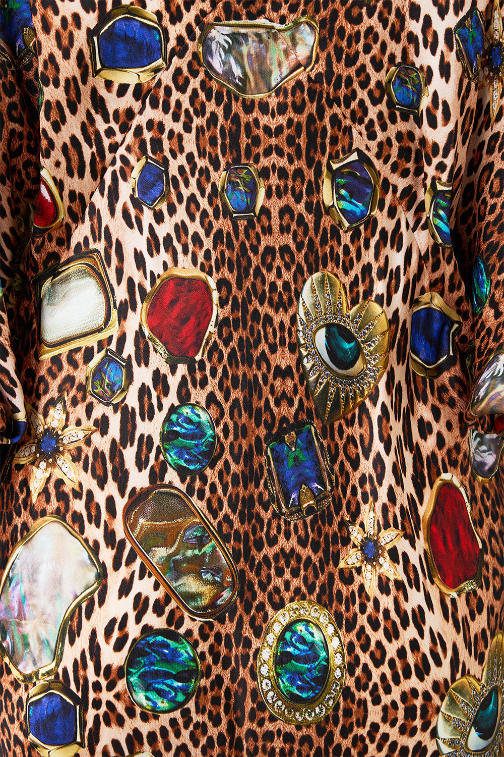 PLUNGE NECK DRAPED SHOULDER DRESS NAZAR NIRVANA