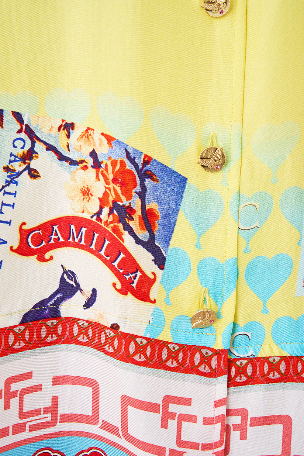 OVERSIZED SHIRT WITH POCKET COLLAGE KINGDOM