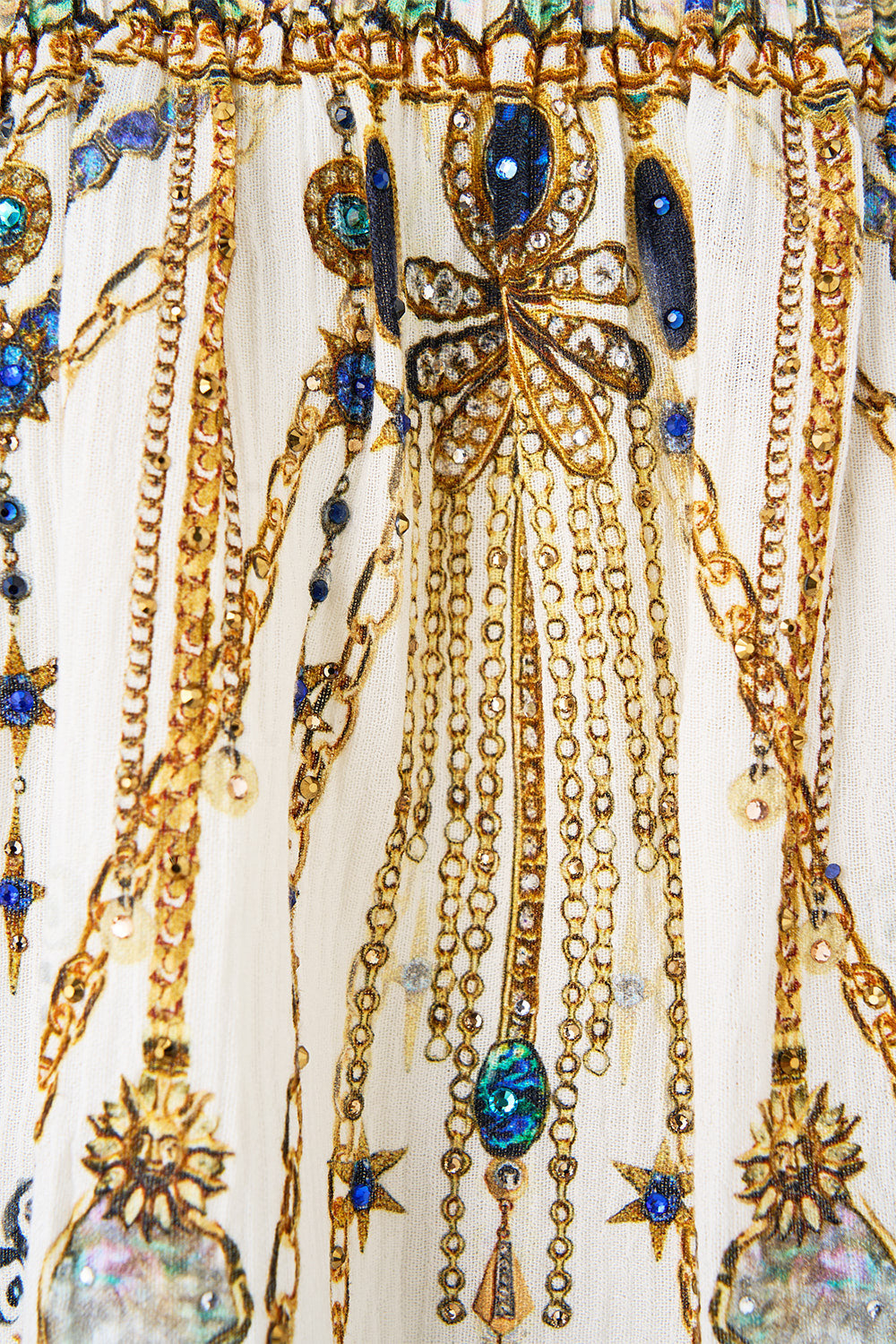 OFF SHOULDER ELASTIC TOP CHAIN GANG