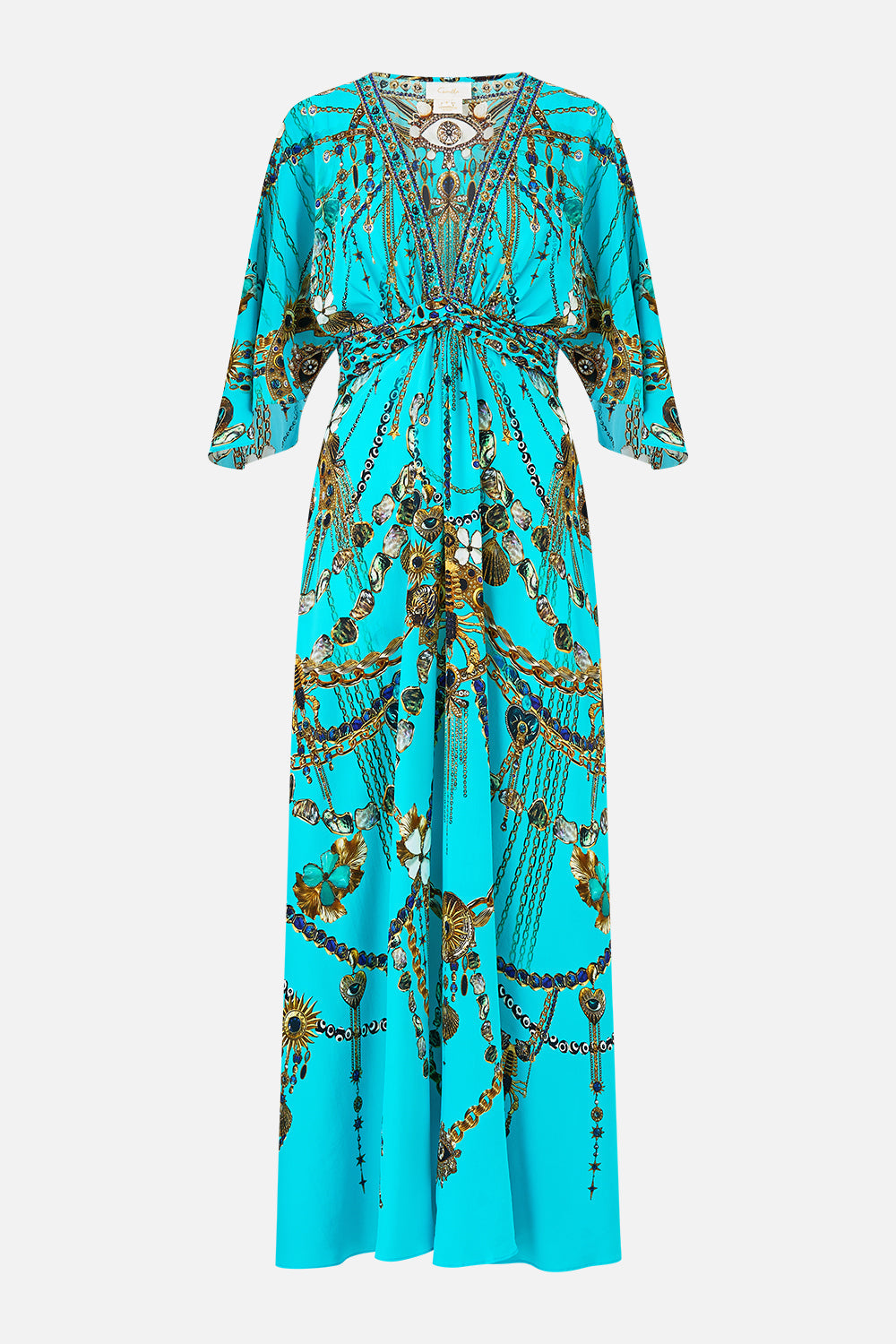 TWIST FRONT WAISTED DRESS TOTEMS AND TREASURES