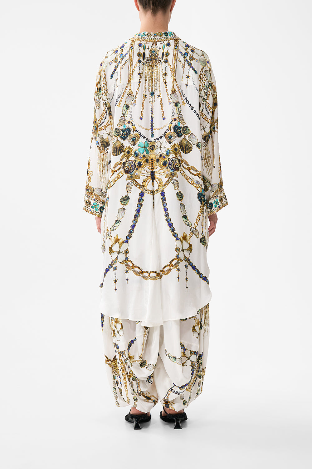 RELAXED HIGH LOW SHIRT DRESS CHAIN GANG