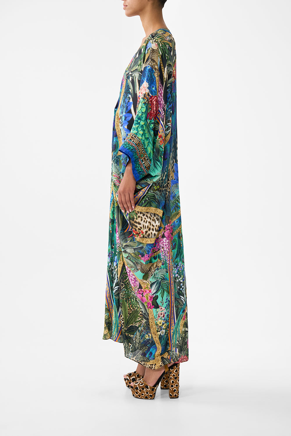 PIERCED V-NECK KAFTAN ANIMAL ALCHEMY