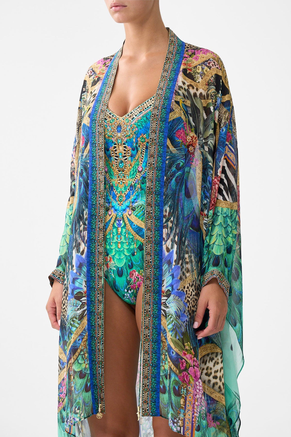 HIGH LOW DRAPED LAYER ANIMAL ALCHEMY