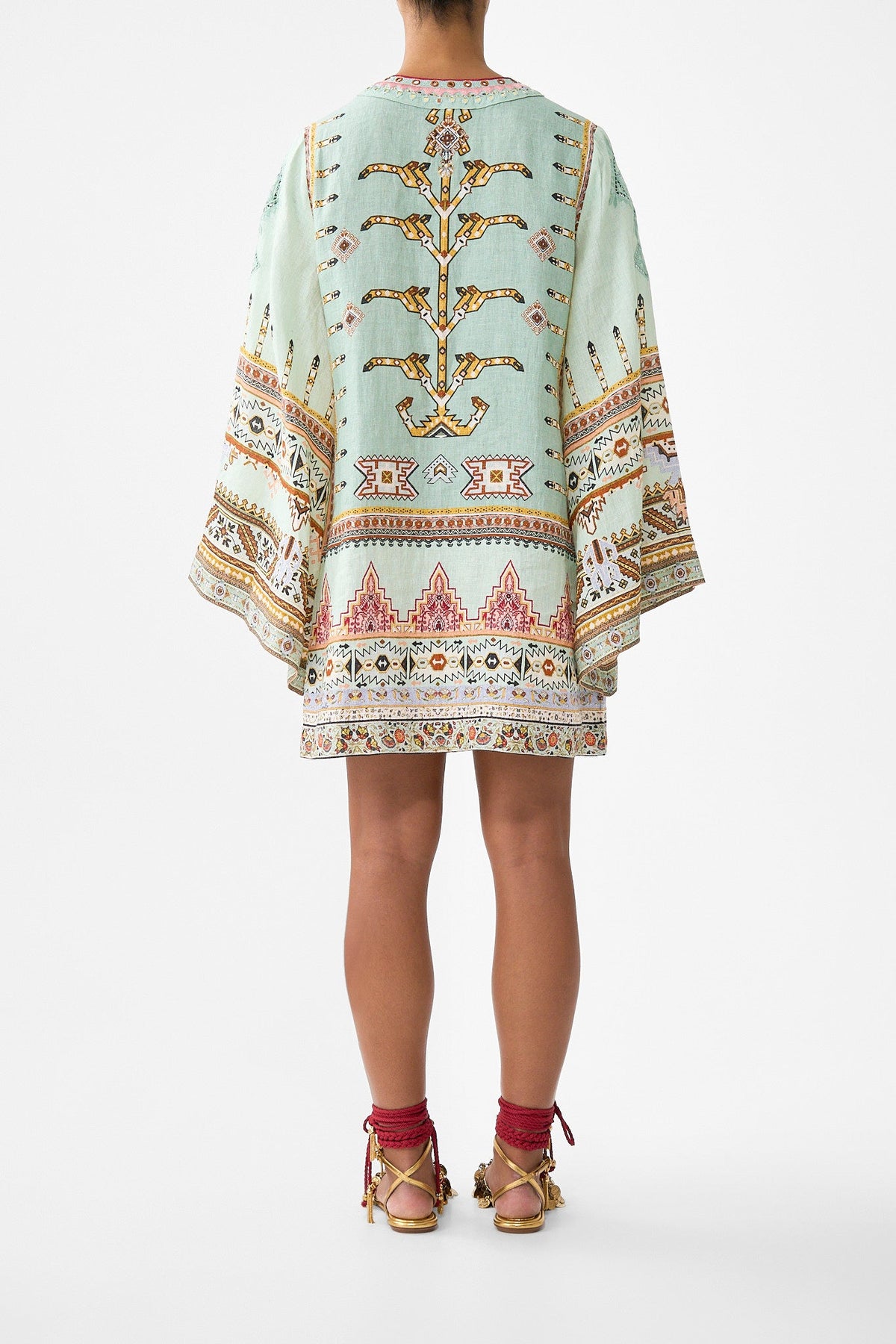 DEEP V-NECK HARDWARE SHORT KAFTAN LEGEND HAS IT