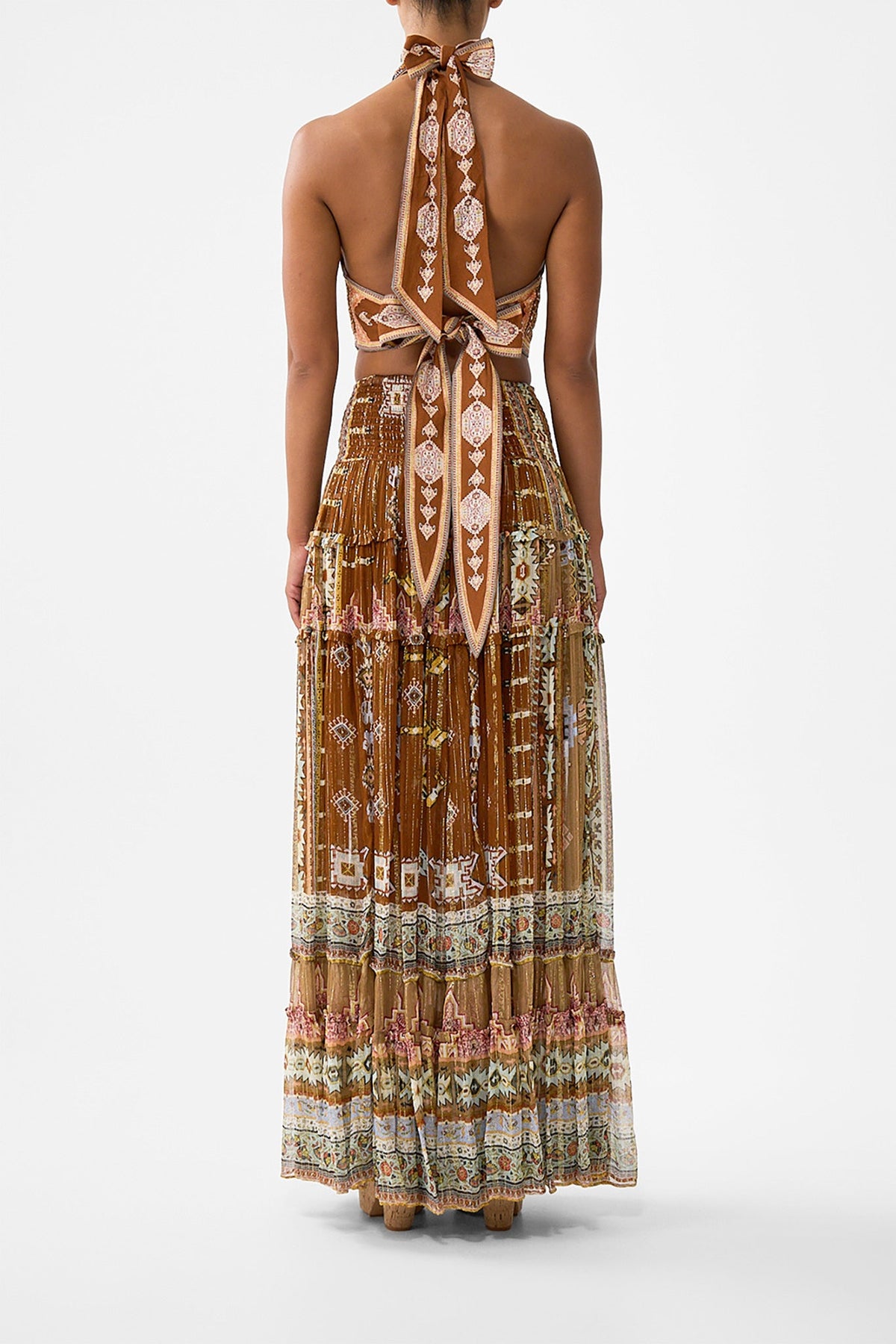 4 TIERED GATHERED SKIRT FABRIC OF TIME