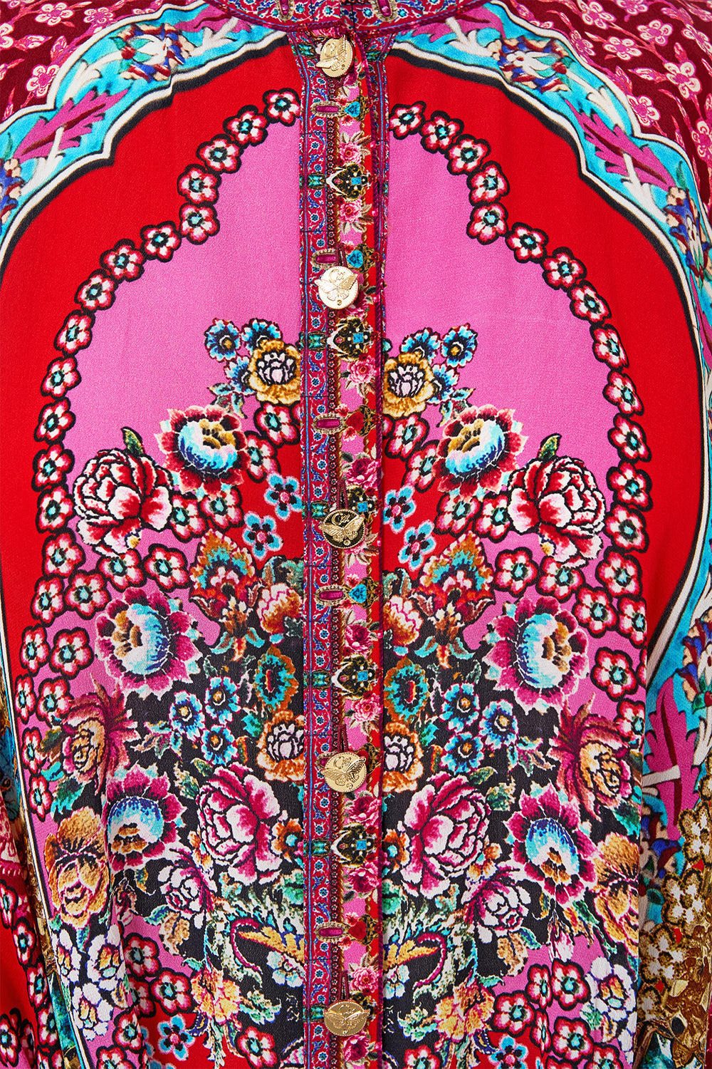 BUTTON THROUGH SCARF BLOUSE HEIRLOOM EMPIRE