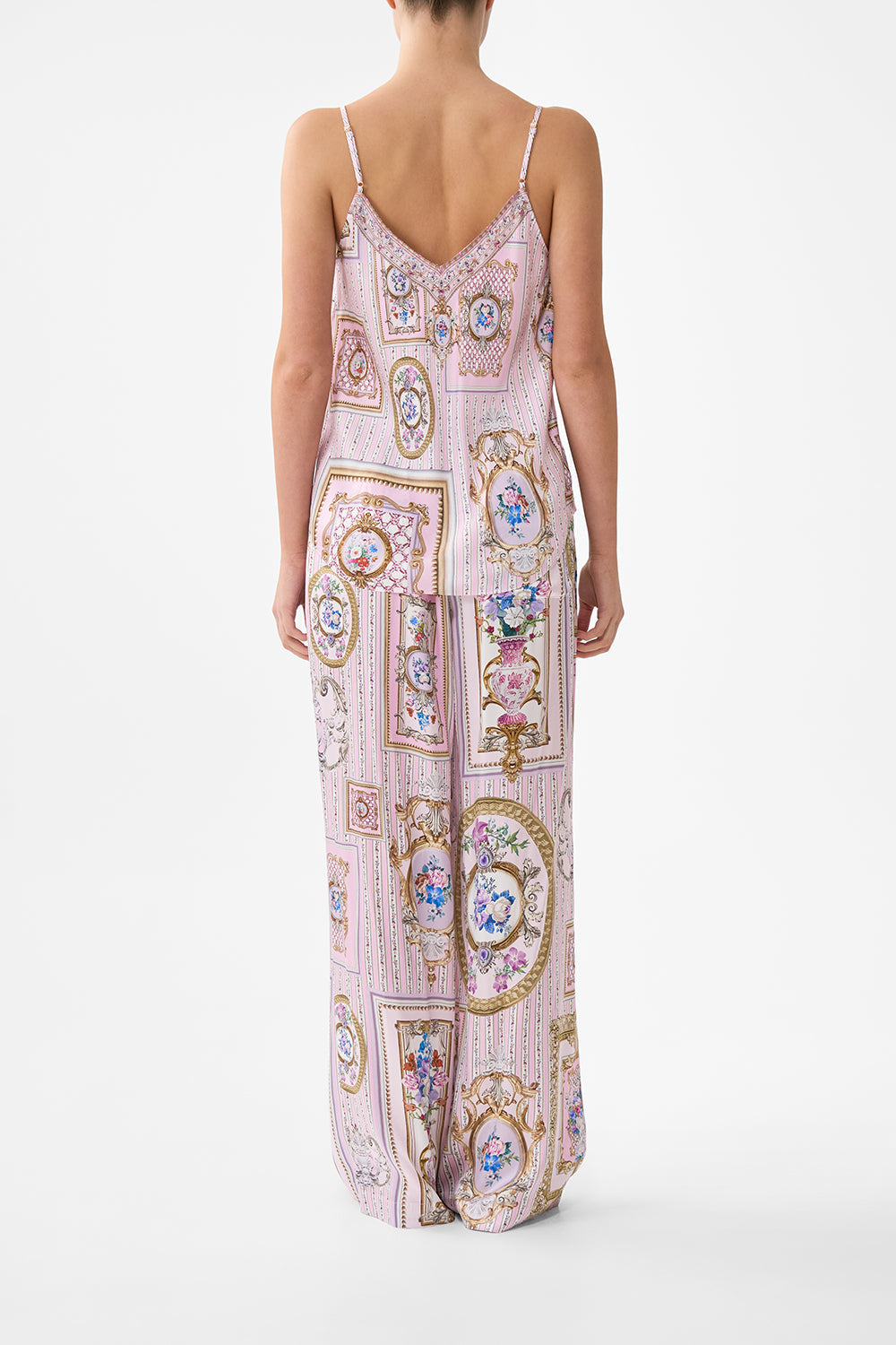 V-NECK BIAS CAMI PALATIAL PASTELS