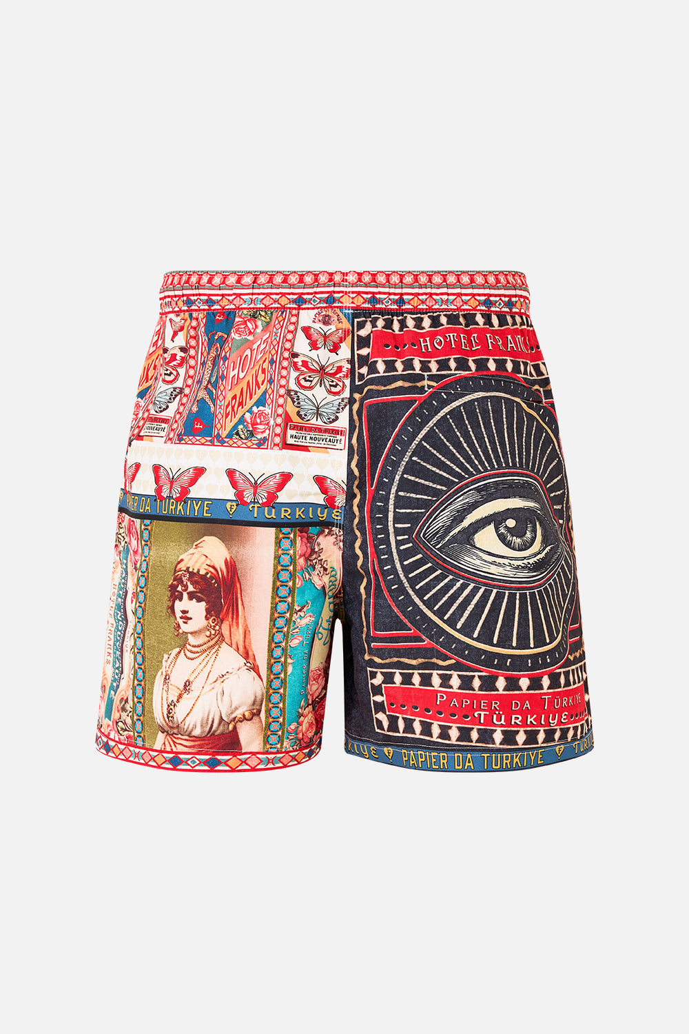 MID LENGTH BOARDSHORT WITH ELASTIC WAIST HIGH CLASS HOOKAH