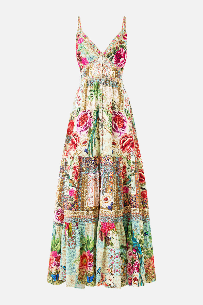 BUTTON DRESS WITH SHAPED WAISTBAND SULTANS AND QUEENS