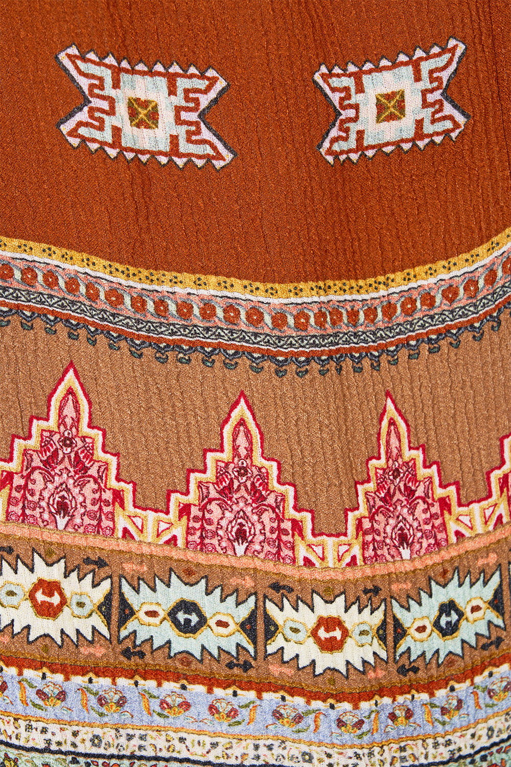 SHORT FLARED DRESS WITH MACRAME DETAIL FABRIC OF TIME