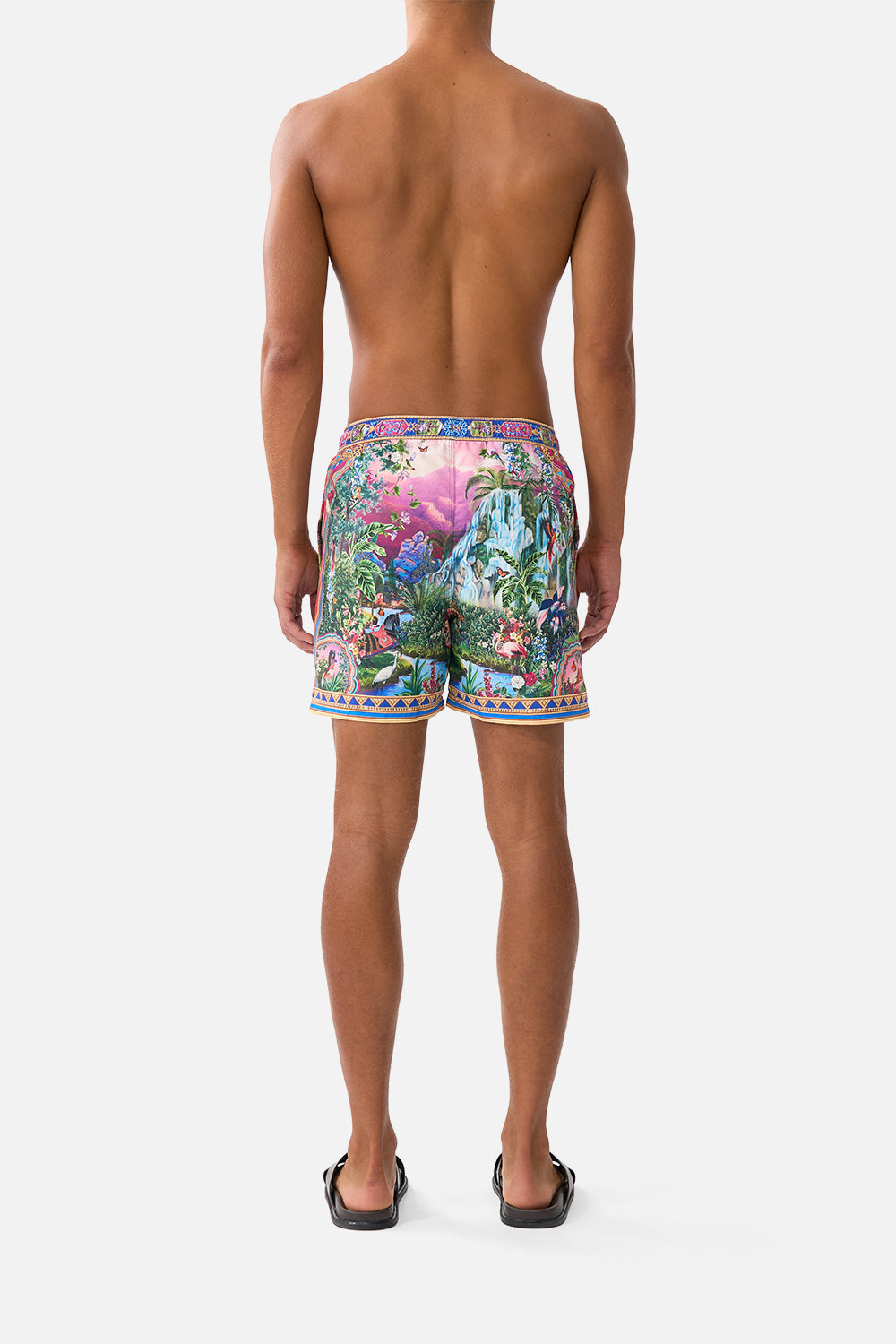 MID LENGTH BOARDSHORT WITH ELASTIC WAIST TURKISH DELIGHT