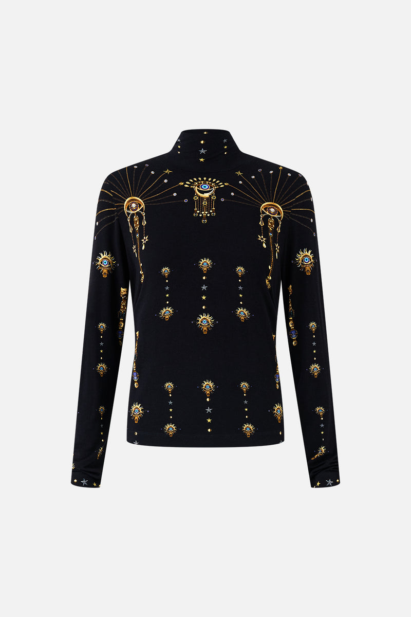 LEATHER JACKET WITH YOKE AMULETS AND ALCHEMY main image 0