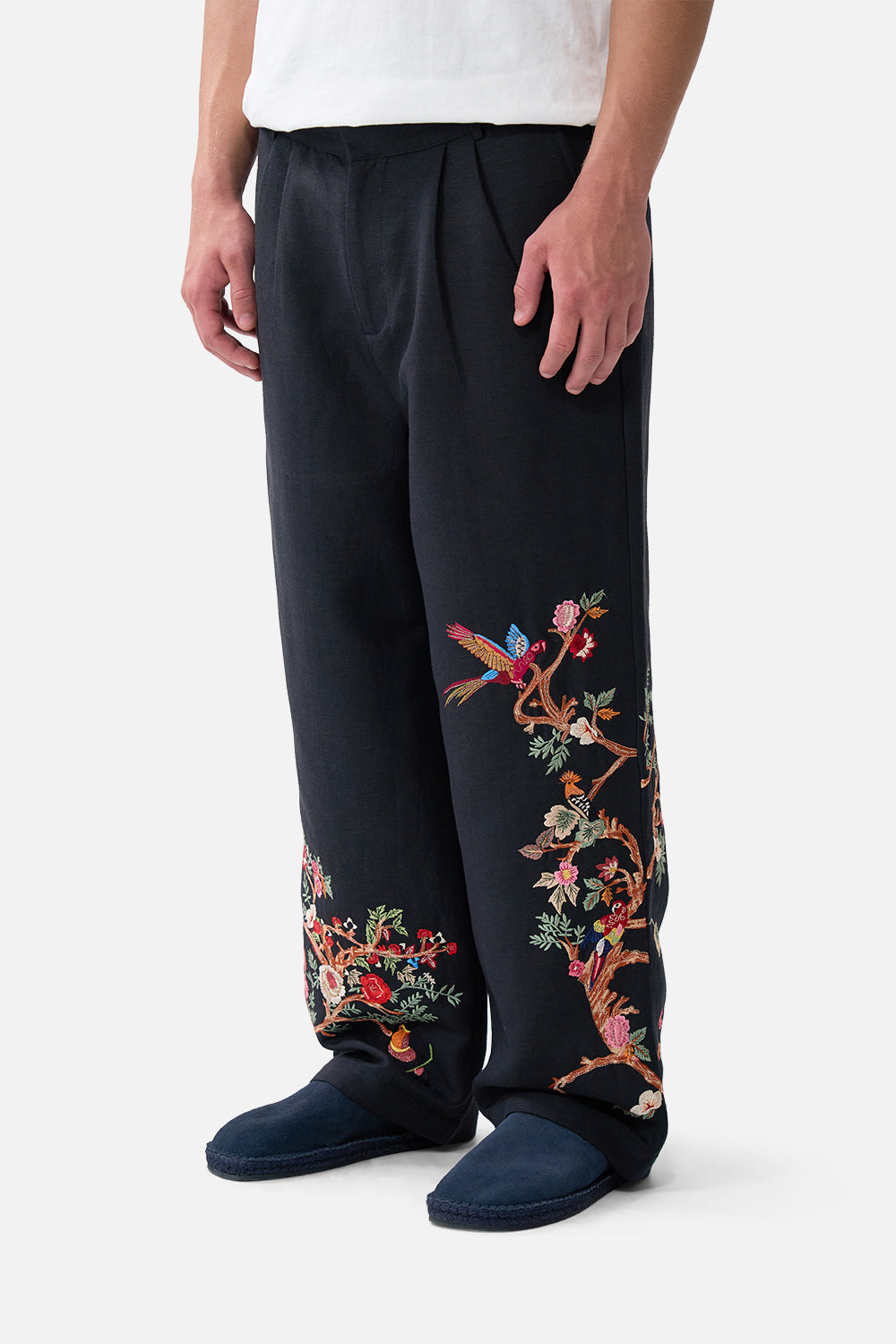 EMBROIDERED TAILORED LOUNGE PANT SULTANS AND QUEENS