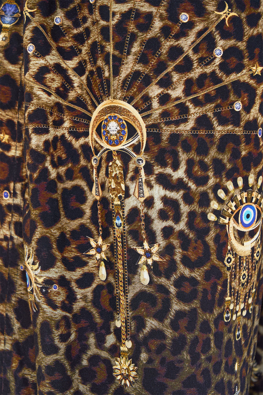 PARACHUTE PANT WITH ELASTIC WAIST FELINE FOLKLORE