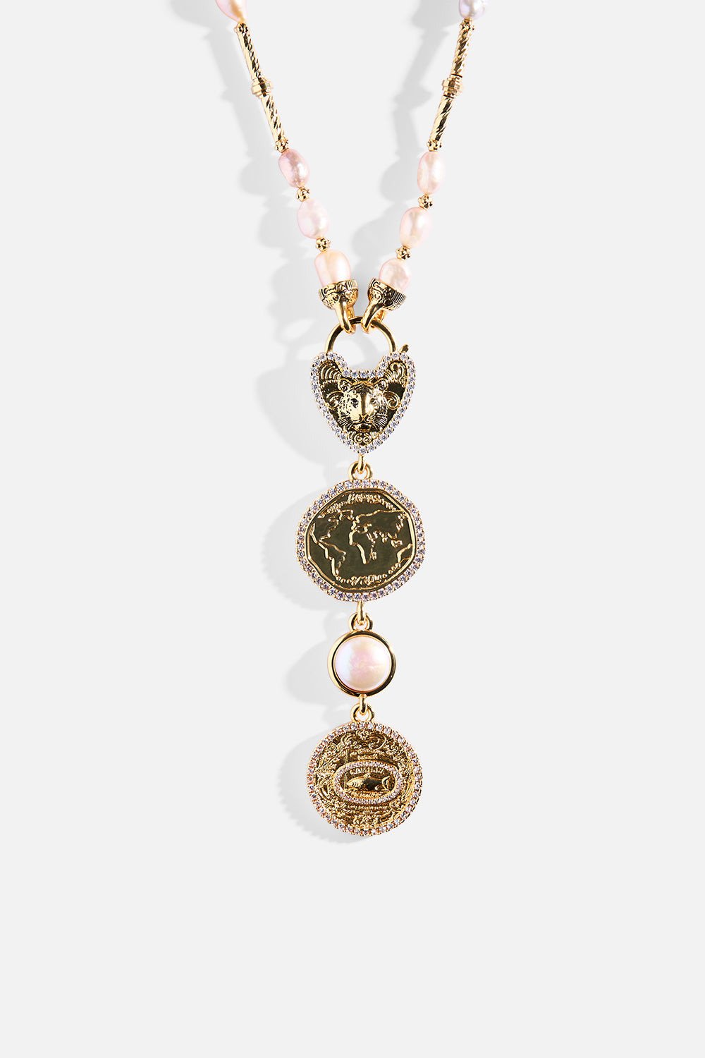 GYPSET GLITTERATI PEARL NECKLACE GOLD