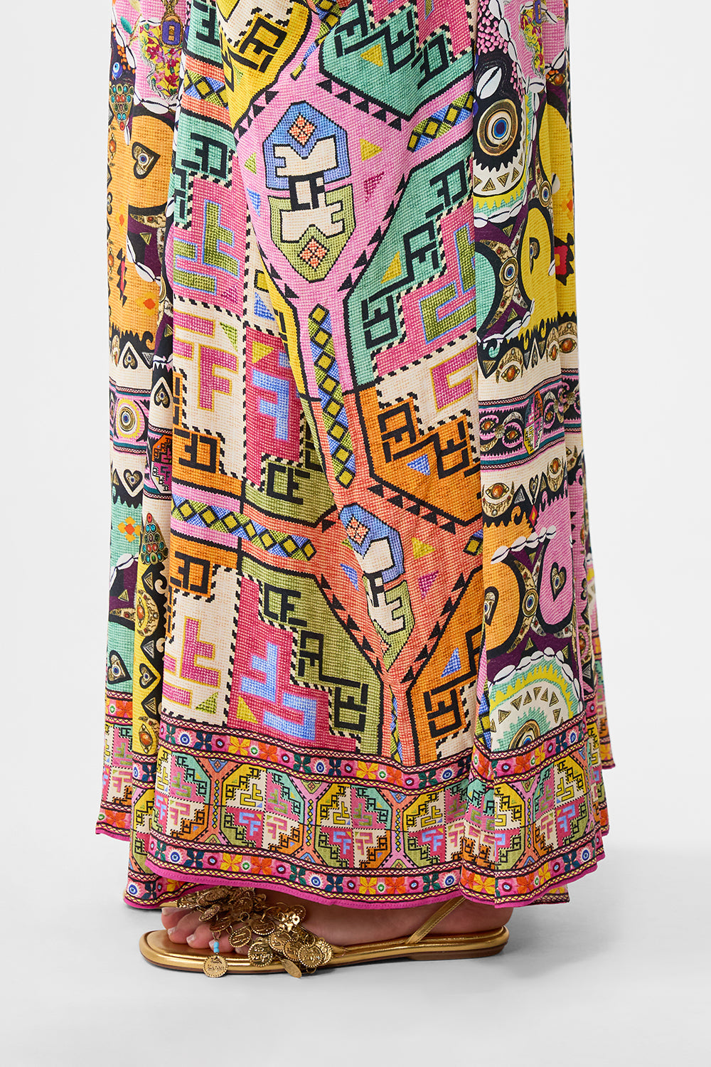 POCKET SKIRT DRESS PATCHWORK PANORAMA