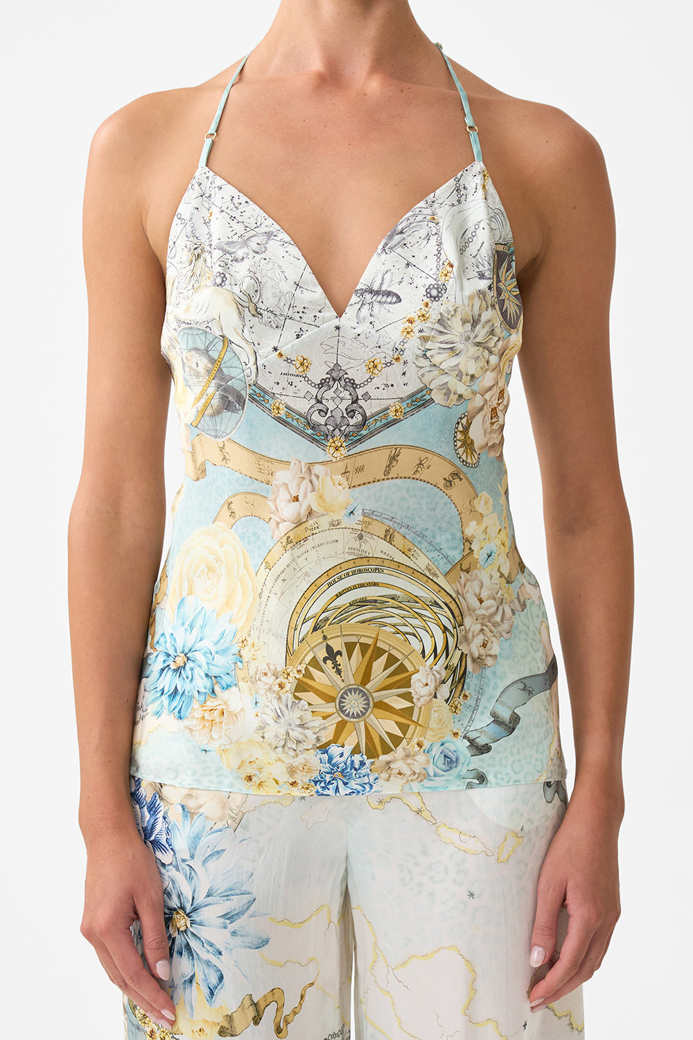 CHAIN DETAIL BIAS CAMI MY LUCKY STARS