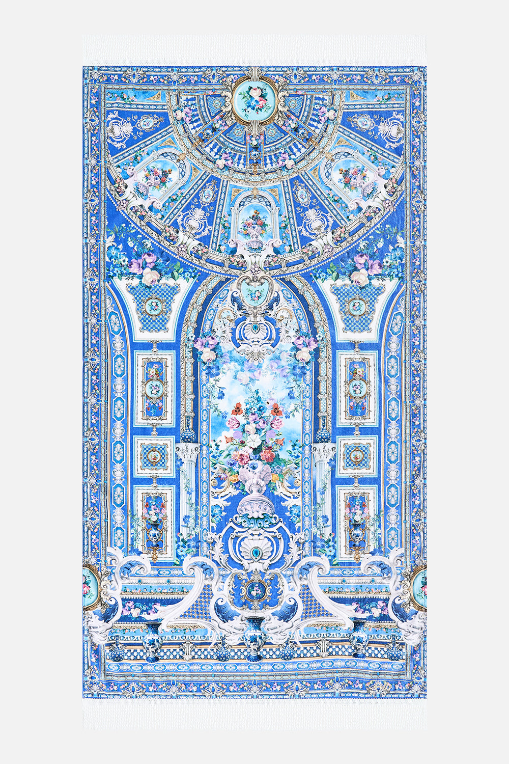 BEACH TOWEL WITH FRINGE OTTOMAN OPULENCE