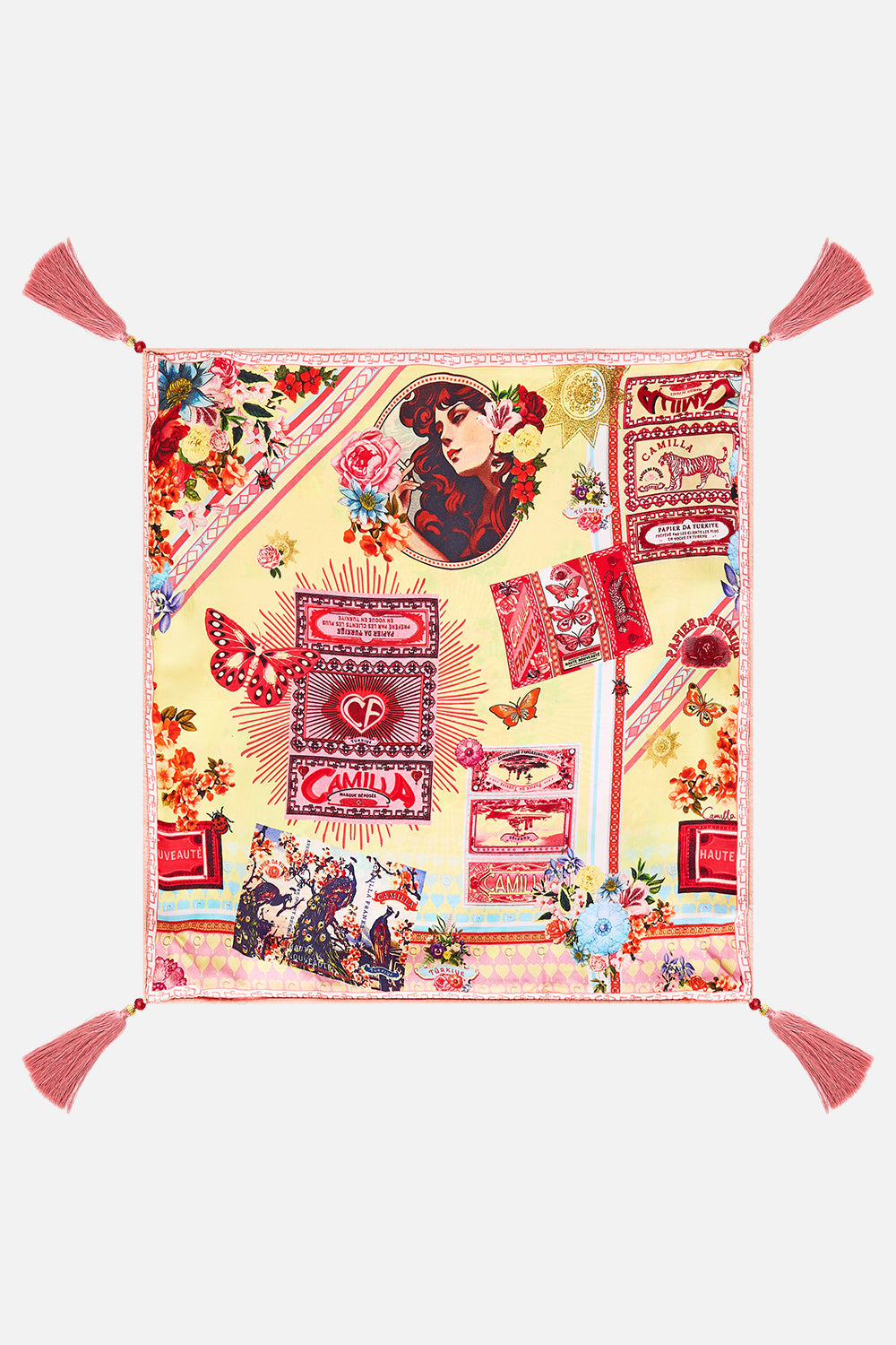 SMALL SQUARE CUSHION ILLUSTRATION NATION