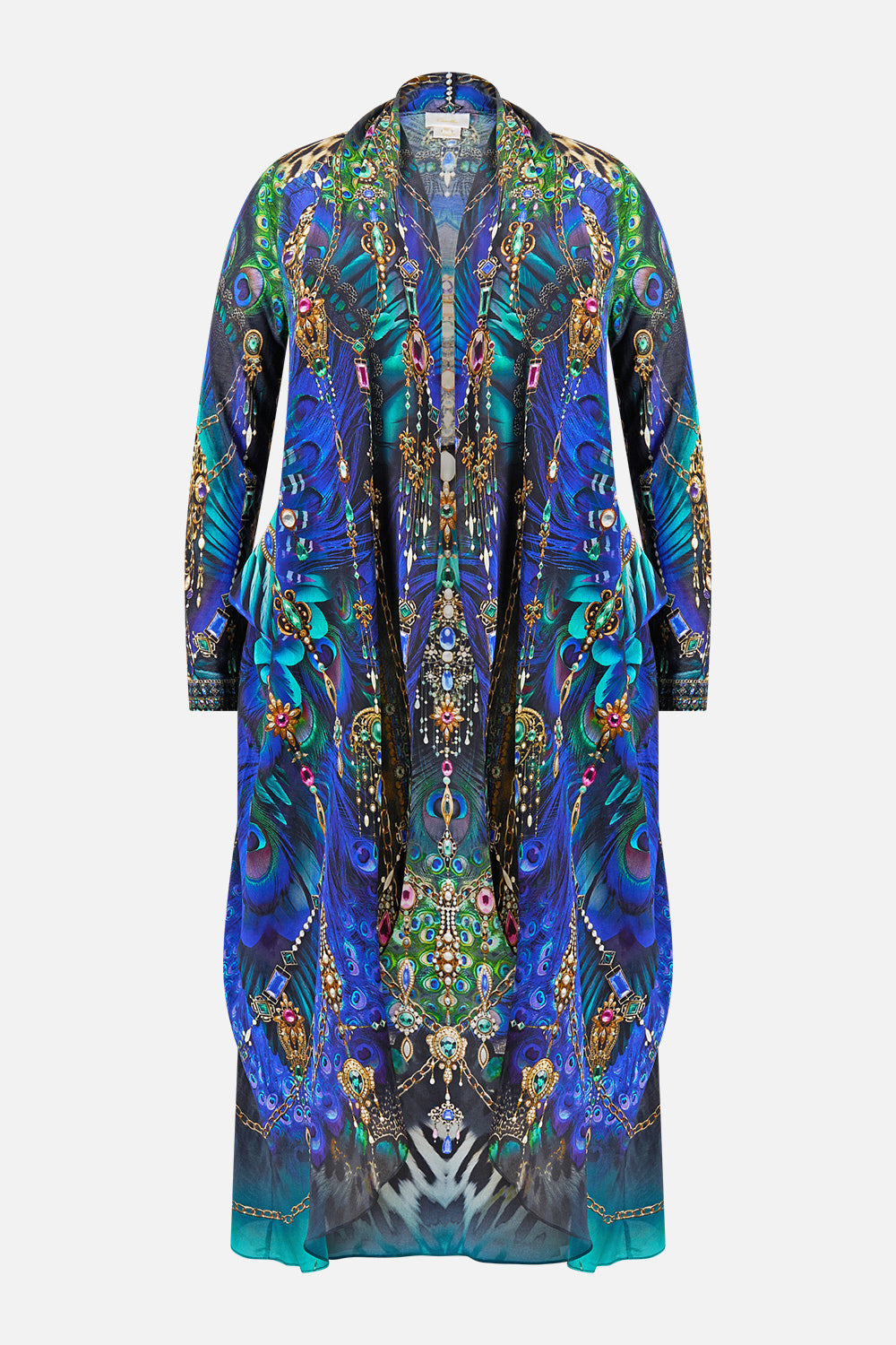 LONG CASUAL JACKET WITH POCKETS DOMINICAN DECADENCE