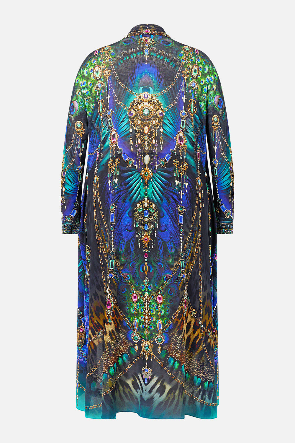 LONG CASUAL JACKET WITH POCKETS DOMINICAN DECADENCE