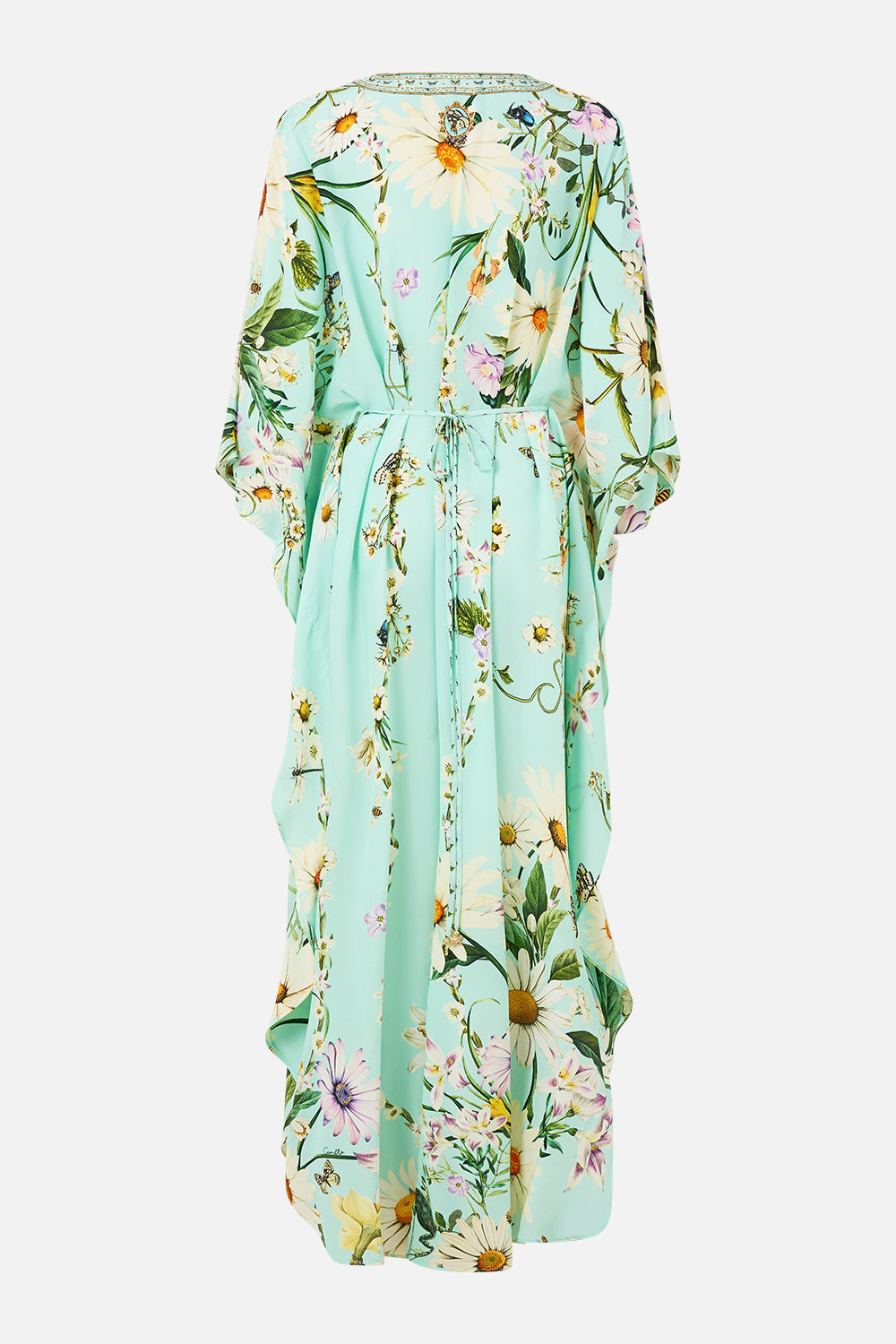 The CAMILLA Gathered Waist Kaftan in our Floral Freefall print.