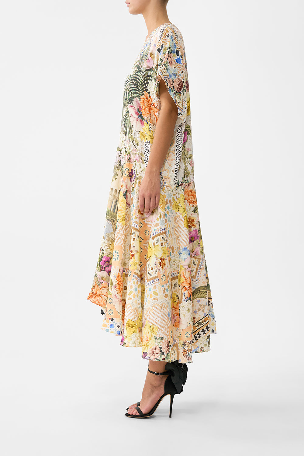 V NECK KAFTAN WITH DROP WAIST THE ARCHITECTS OF ALCÁZAR