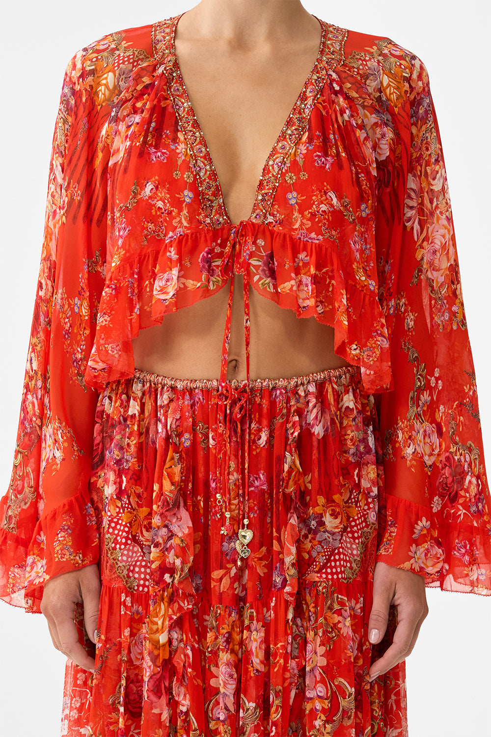 CROP RUFFLE TOP OLÉ OLÉ