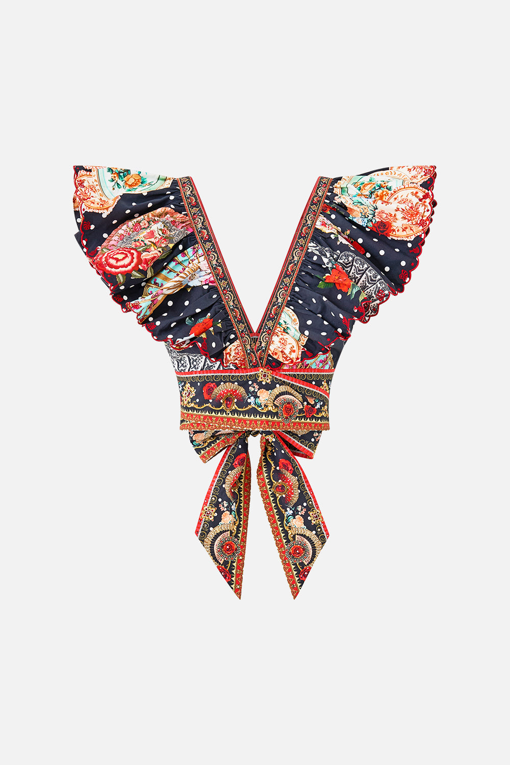 RUFFLE WRAP TOP DAUGHTERS OF DUENDE