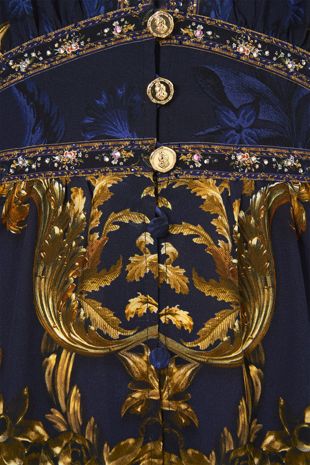 BUTTON FRONT FRILL DRESS NOTES FROM THE BLUE ROOM