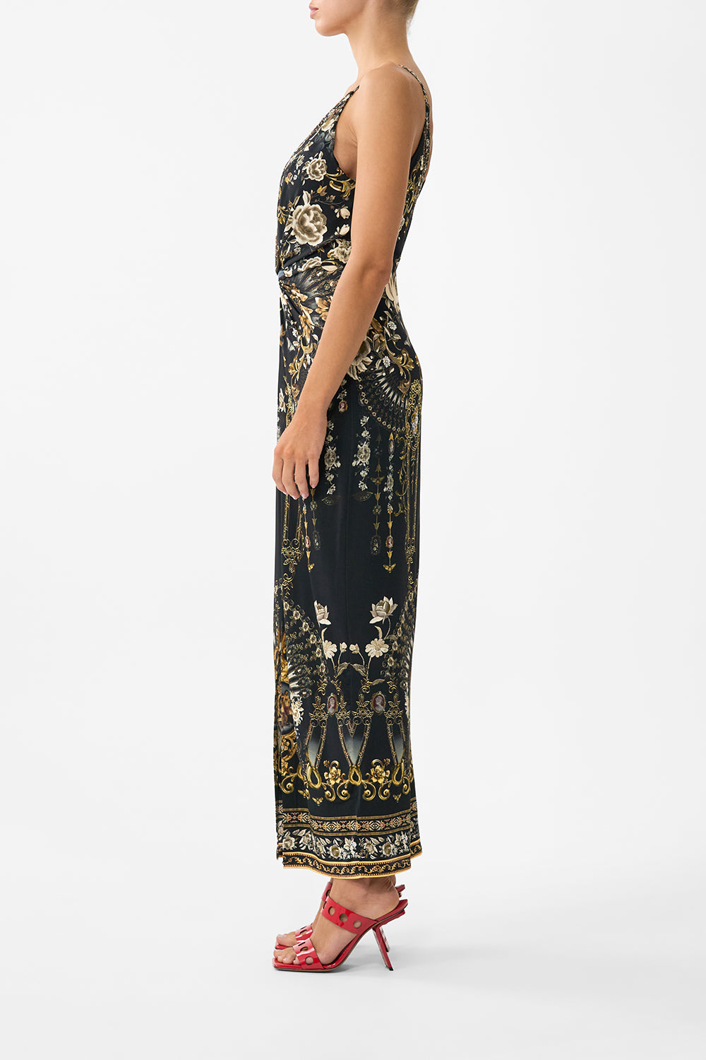 STRAPPY DRESS WITH TWIST FRONT FLAMENCO FOLKLORE