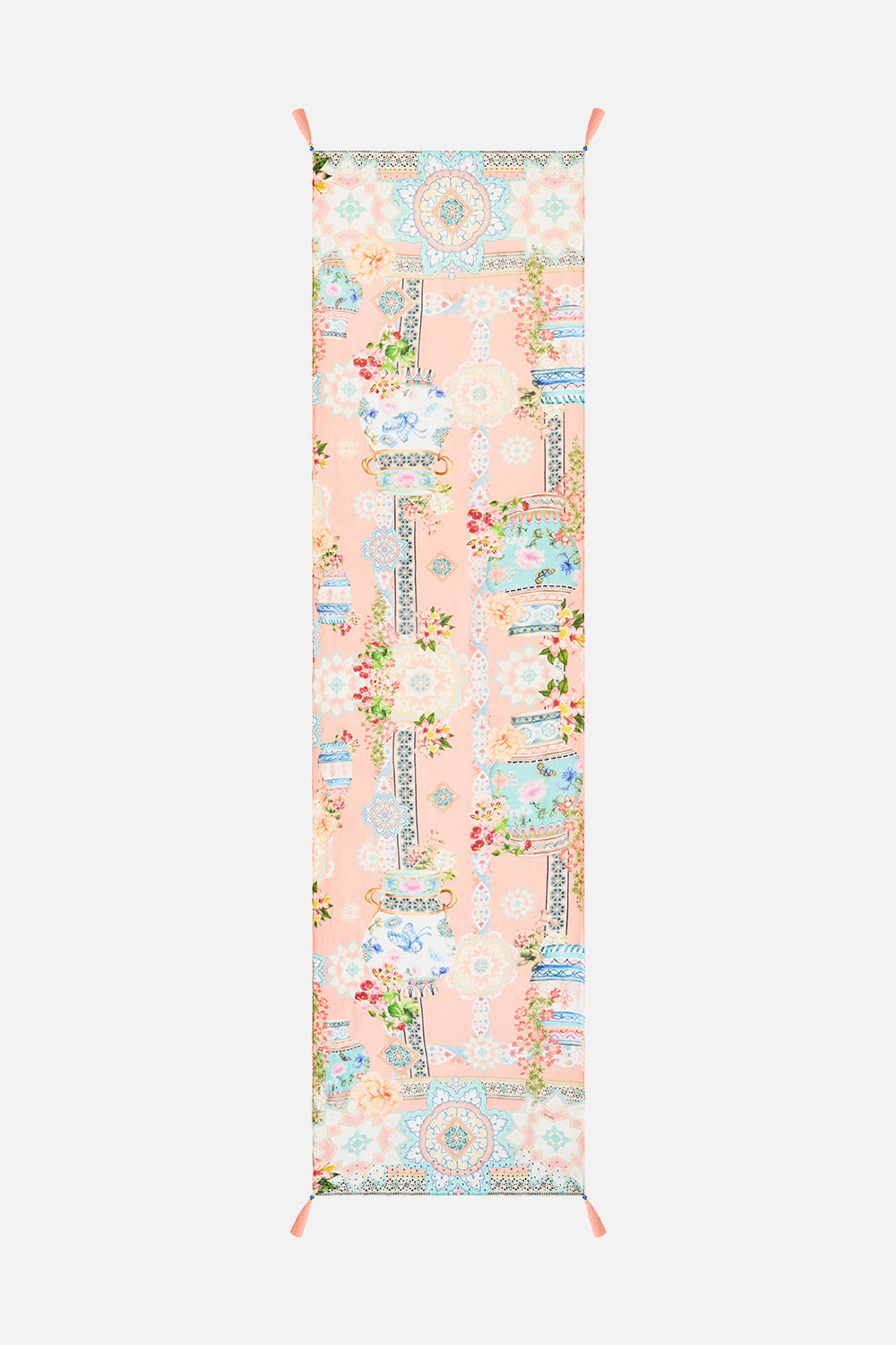 LONG SILK CRINKLE CHIFFON SCARF MEET ME IN MALLORCA