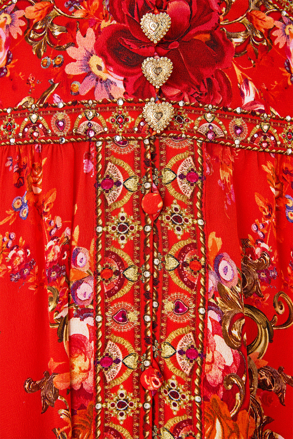 SHAPED WAISTBAND DRESS WITH RUFFLE SLEEVE OLÉ OLÉ