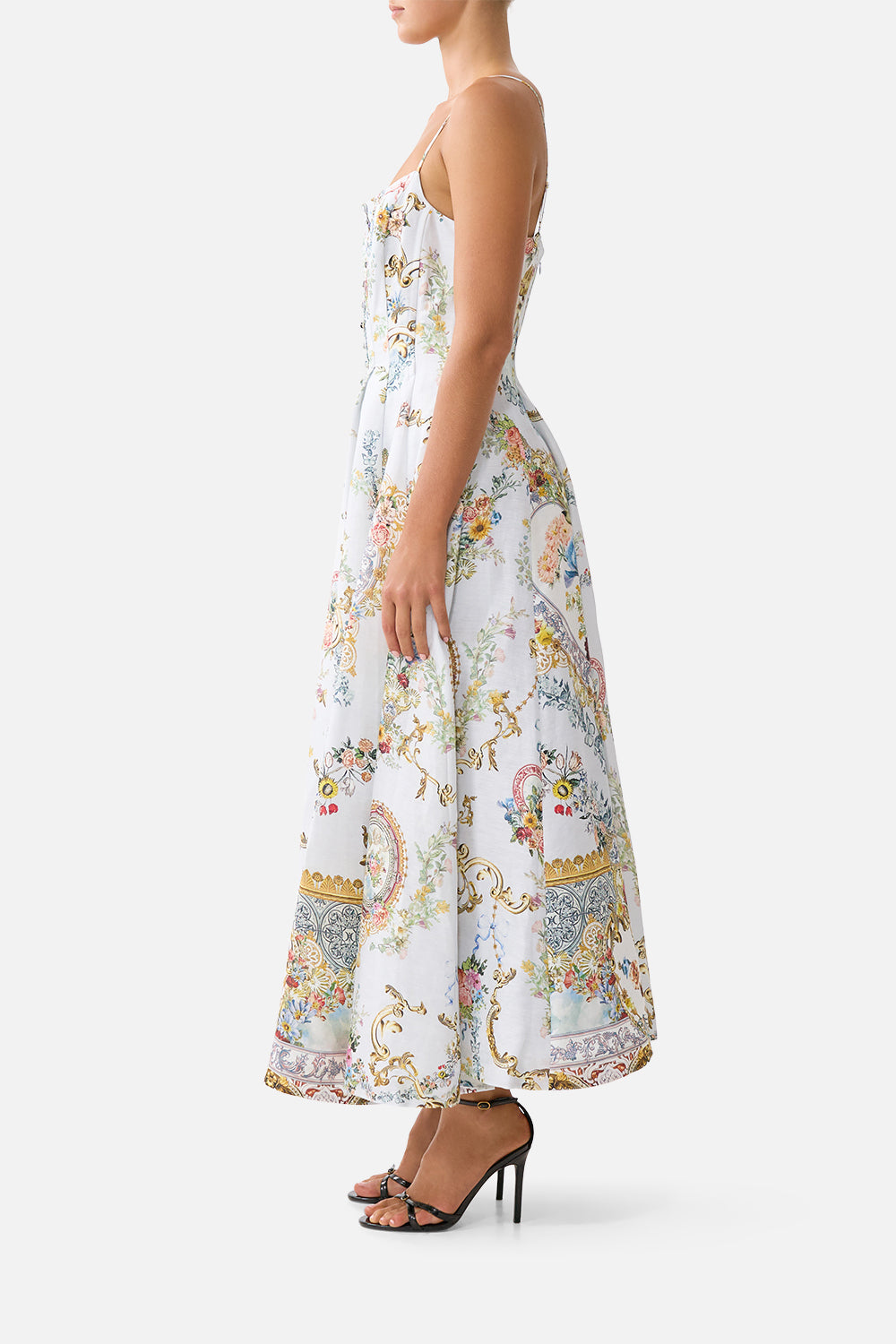 CORSET DRESS WITH LONG FLARED SKIRT SEVILLE SWEETHEART