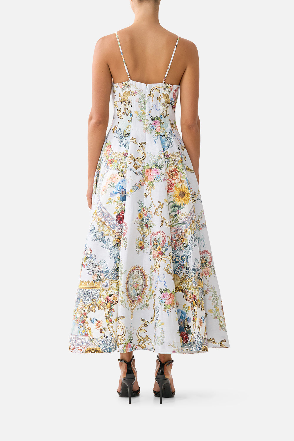 CORSET DRESS WITH LONG FLARED SKIRT SEVILLE SWEETHEART