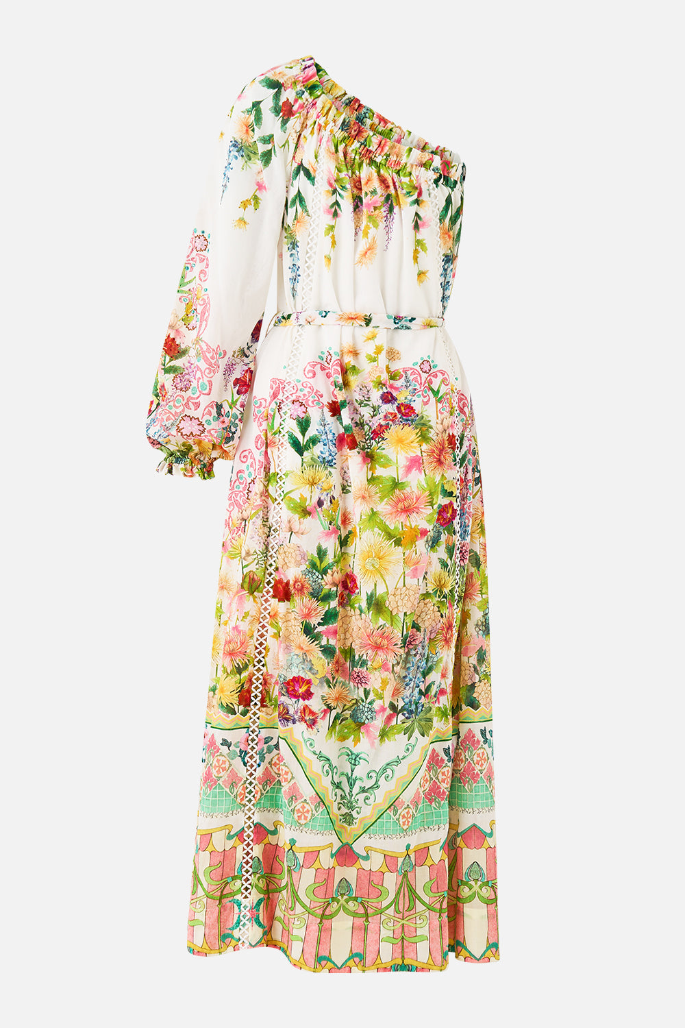 ONE SHOULDER DRESS WITH BLOUSON SLEEVE THE CALL OF CATALONIA