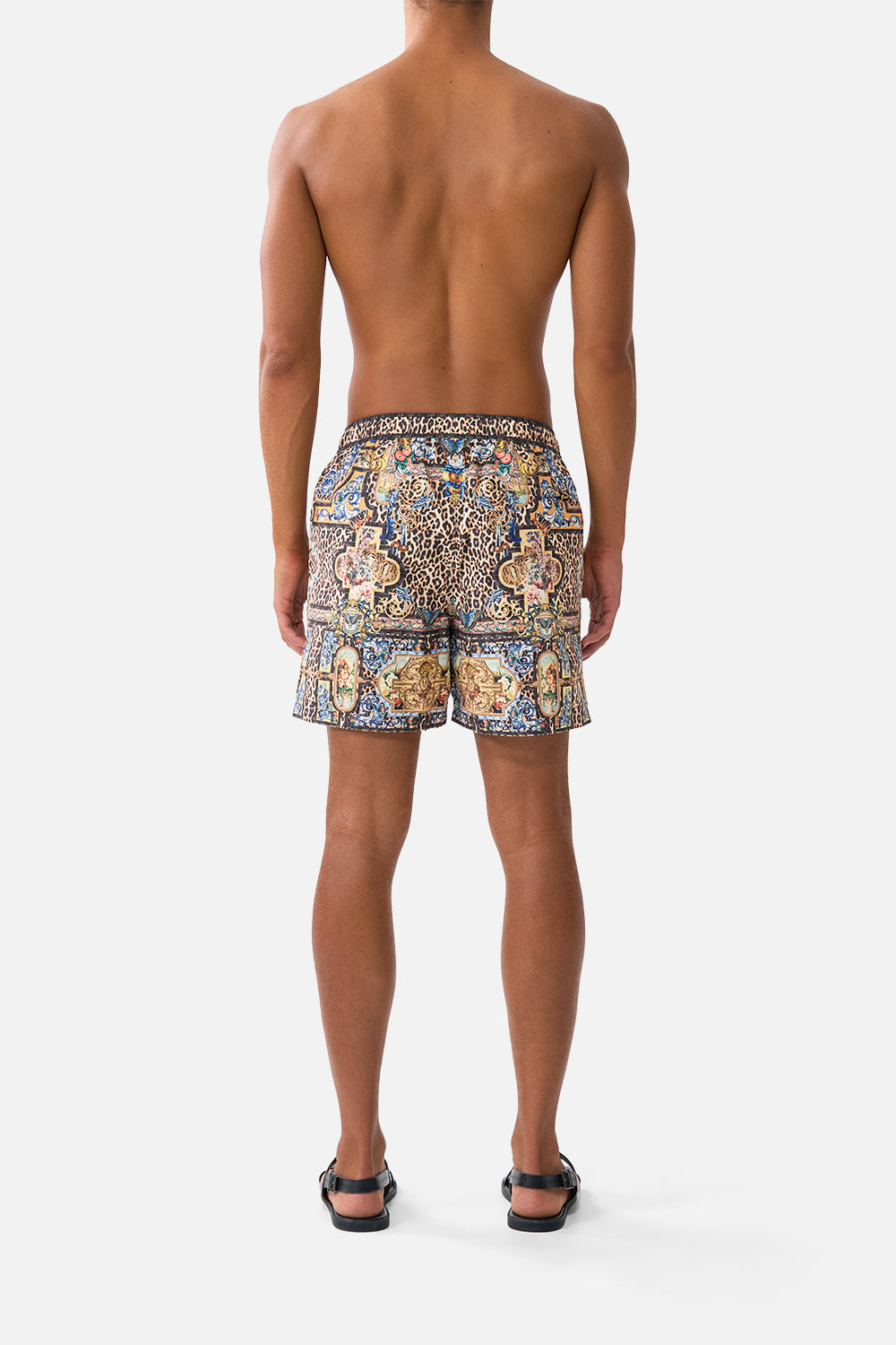 MID LENGTH BOARDSHORT WITH ELASTIC WAIST SEVILLIAN STYLE