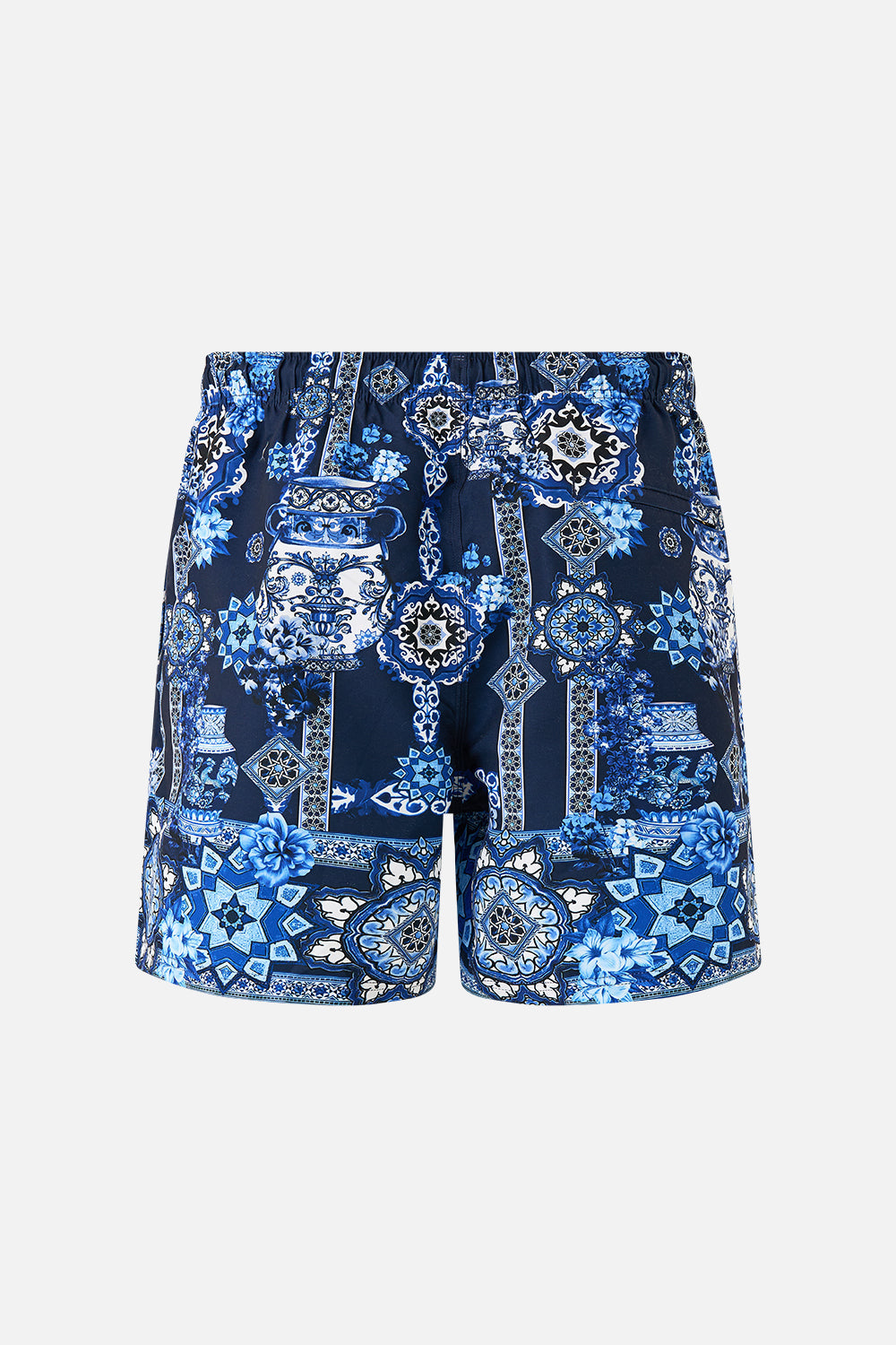MID LENGTH BOARDSHORT WITH ELASTIC WAIST A TILED WONDERLAND
