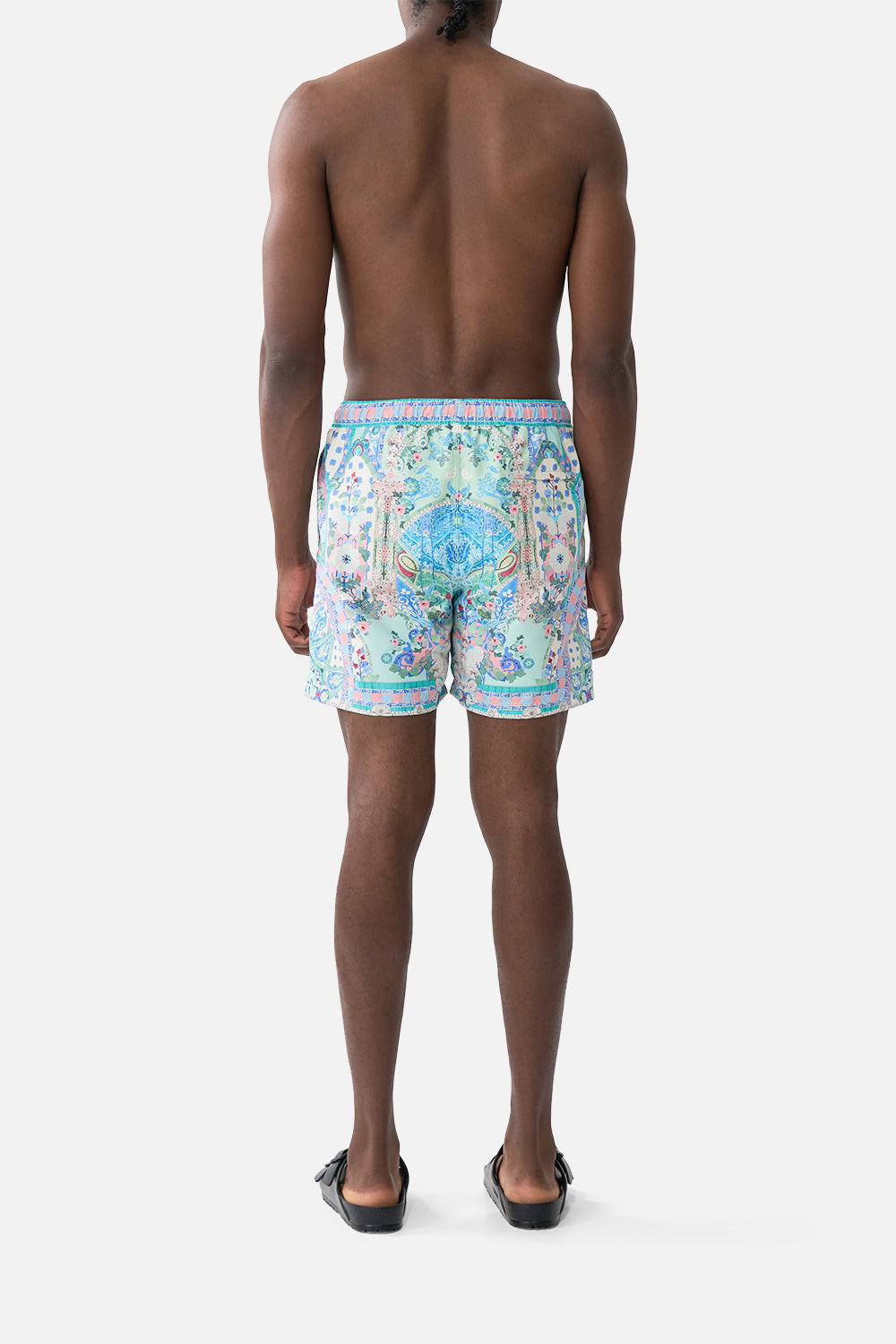 MID LENGTH BOARDSHORT WITH ELASTIC WAIST MIDSUMMER MOSAICS