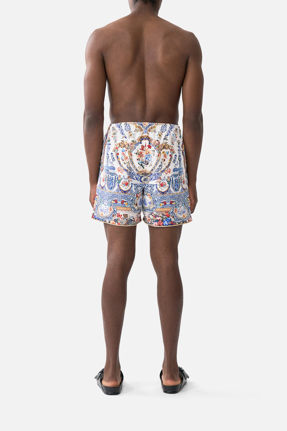 MID LENGTH BOARDSHORT WITH ELASTIC WAIST THE POTTERY PARLOUR