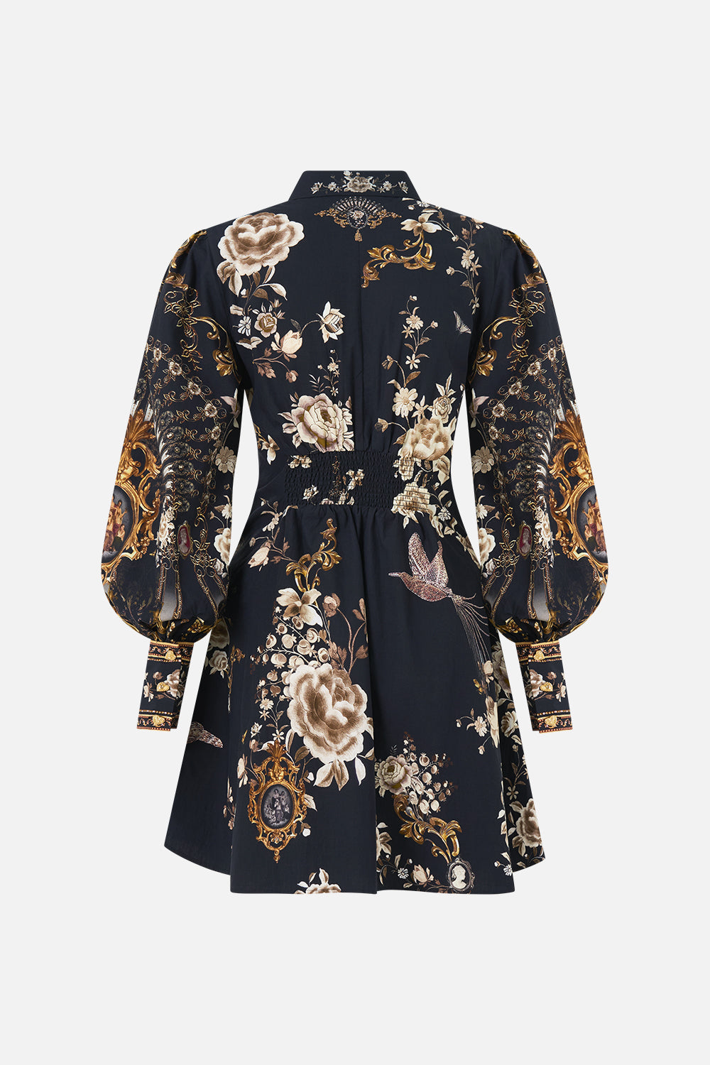 SHORT WAIST TIE SHIRT DRESS FLAMENCO FOLKLORE